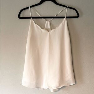 New! Beautiful, J. Crew, Strappy, Flowing, Off-White, Lined Tank. Size 8.